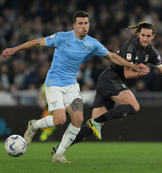 Casale in azione in Lazio-Juventus