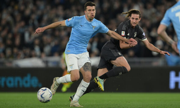 Casale in azione in Lazio-Juventus