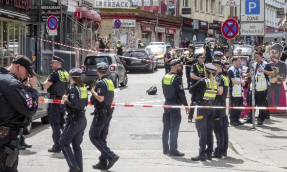 Polizia sul luogo dell'incidente