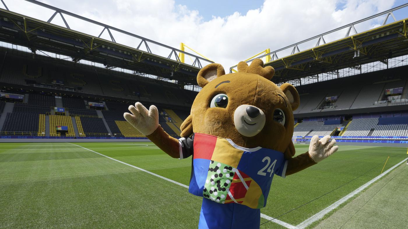 La mascotte dell'Europa a Dortmund