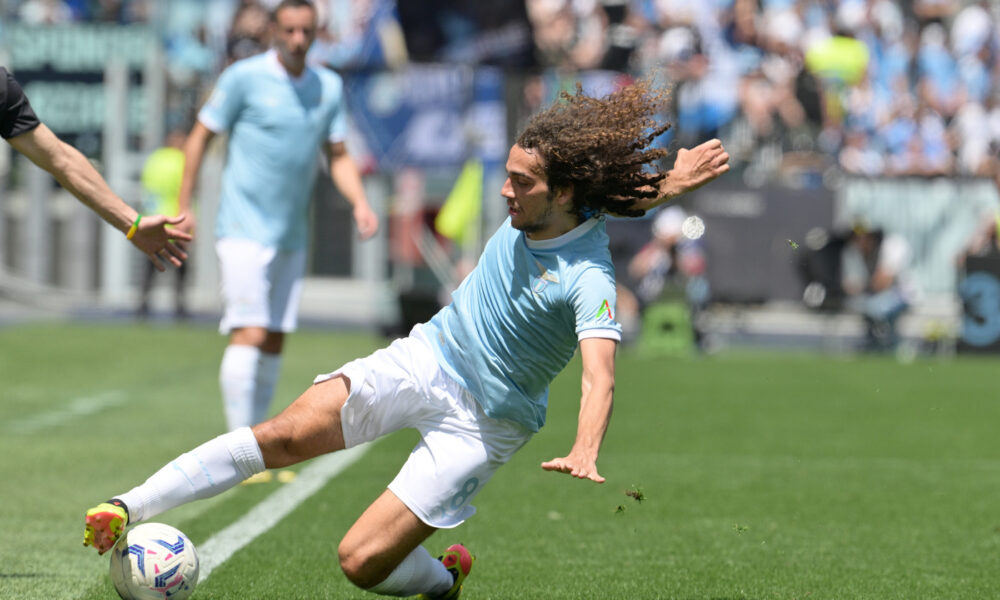 Guendouzi in azione con la Lazio