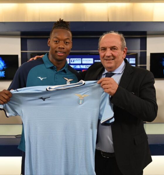 Noslin e Fabiani con la maglia della Lazio