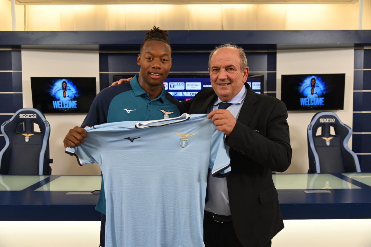 Noslin e Fabiani con la maglia della Lazio