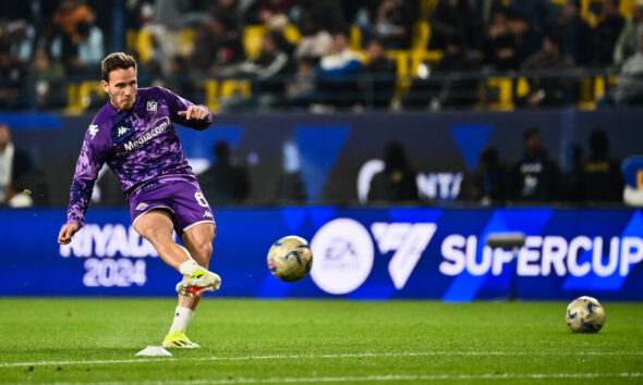 Arthur Melo con la maglia della Fiorentina