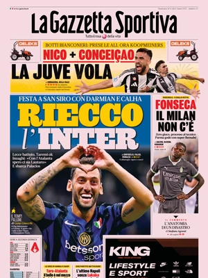 Prima pagina La Gazzetta dello Sport (25 agosto 2024)