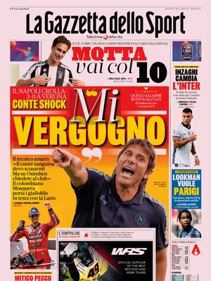 Prima pagina La Gazzetta dello Sport (19 agosto 2024)