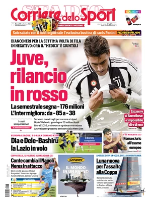 Prima pagina Corriere dello Sport (26 settembre 2024)