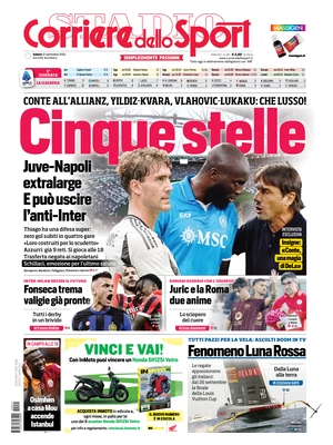 Prima pagina Corriere dello Sport (21 settembre 2024)