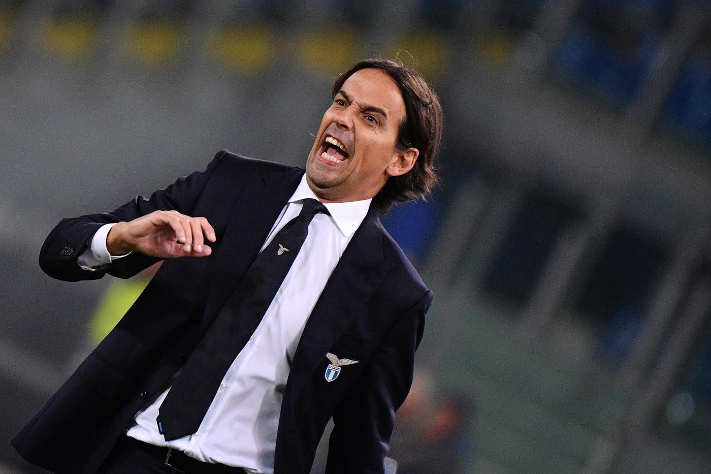 Simone Inzaghi contro il Marsiglia, 2018