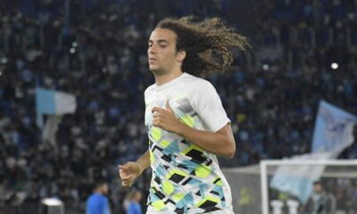 Matteo Guendouzi con la maglia della Lazio