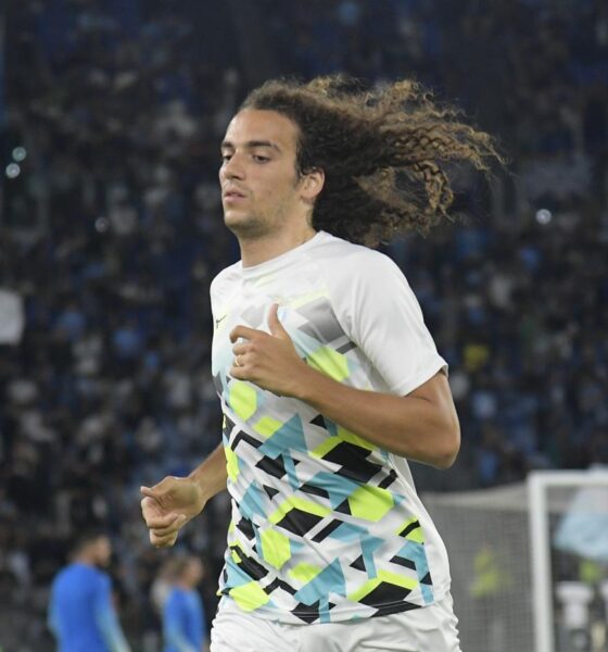 Matteo Guendouzi con la maglia della Lazio