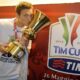 Libor Kozak con la Coppa Italia della Lazio