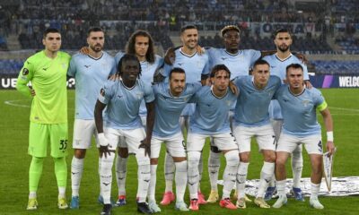 La Lazio schierata in campo