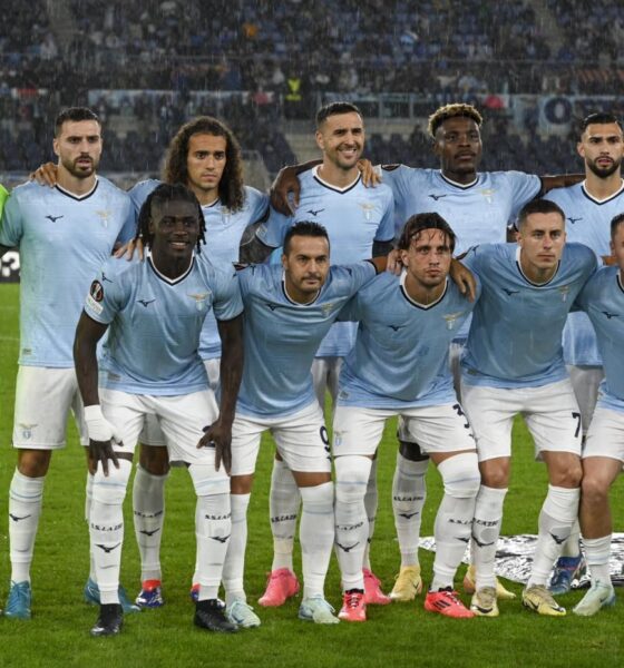 La Lazio schierata in campo