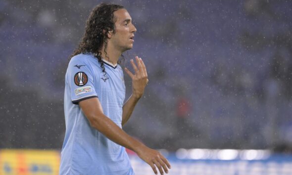 Matteo Guendouzi in campo con la Lazio