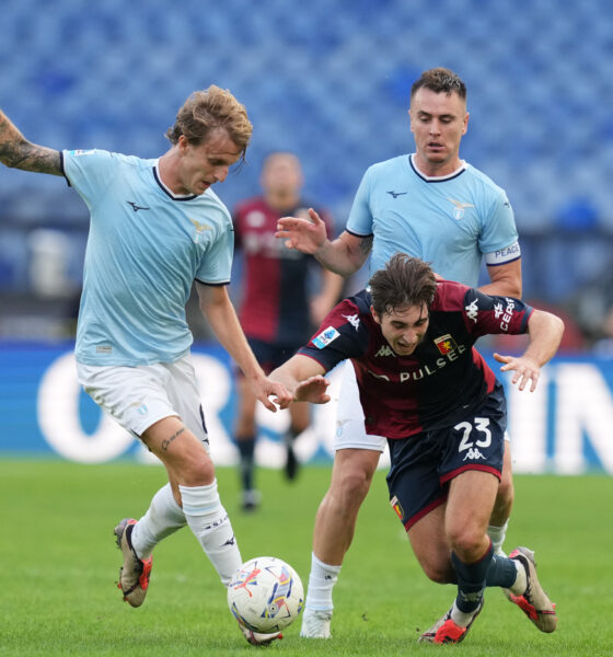 Nicolò Rovella in azione con la Lazio