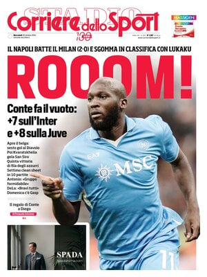 Prima pagina Corriere dello Sport (31 ottobre 2024)