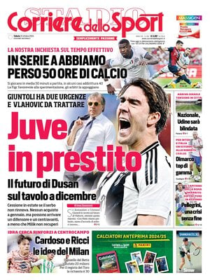 Prima pagina Corriere dello Sport (12 ottobre 2024)