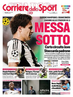 Prima pagina Corriere dello Sport (23 ottobre 2024)