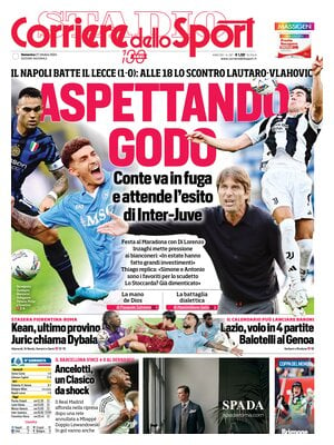 Prima pagina Corriere dello Sport (27 ottobre 2024)