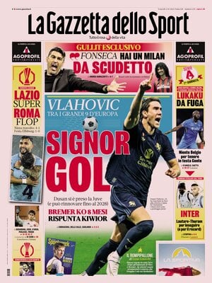 Prima pagina La Gazzetta dello Sport (4 ottobre 2024)