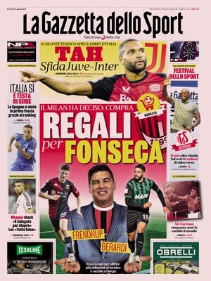 Prima pagina La Gazzetta dello Sport (16 ottobre 2024)