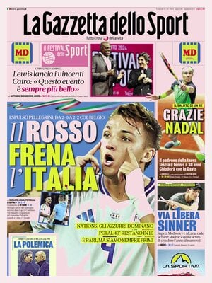 Prima pagina La Gazzetta dello Sport (11 ottobre 2024)