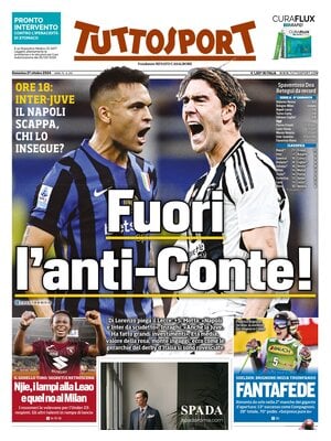 Prima pagina Tuttosport (27 ottobre 2024)