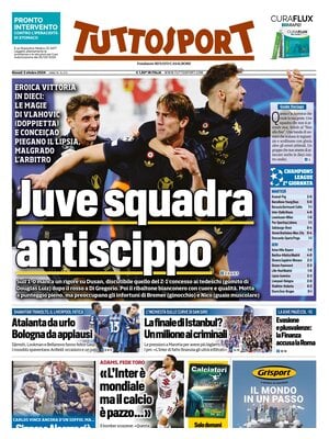 Prima pagina Tuttosport (3 ottobre 2024)