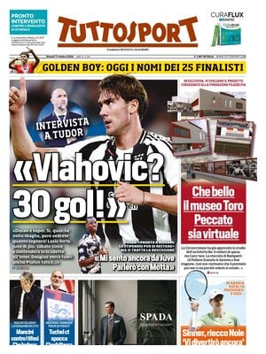 Prima pagina Tuttosport (17 ottobre 2024)