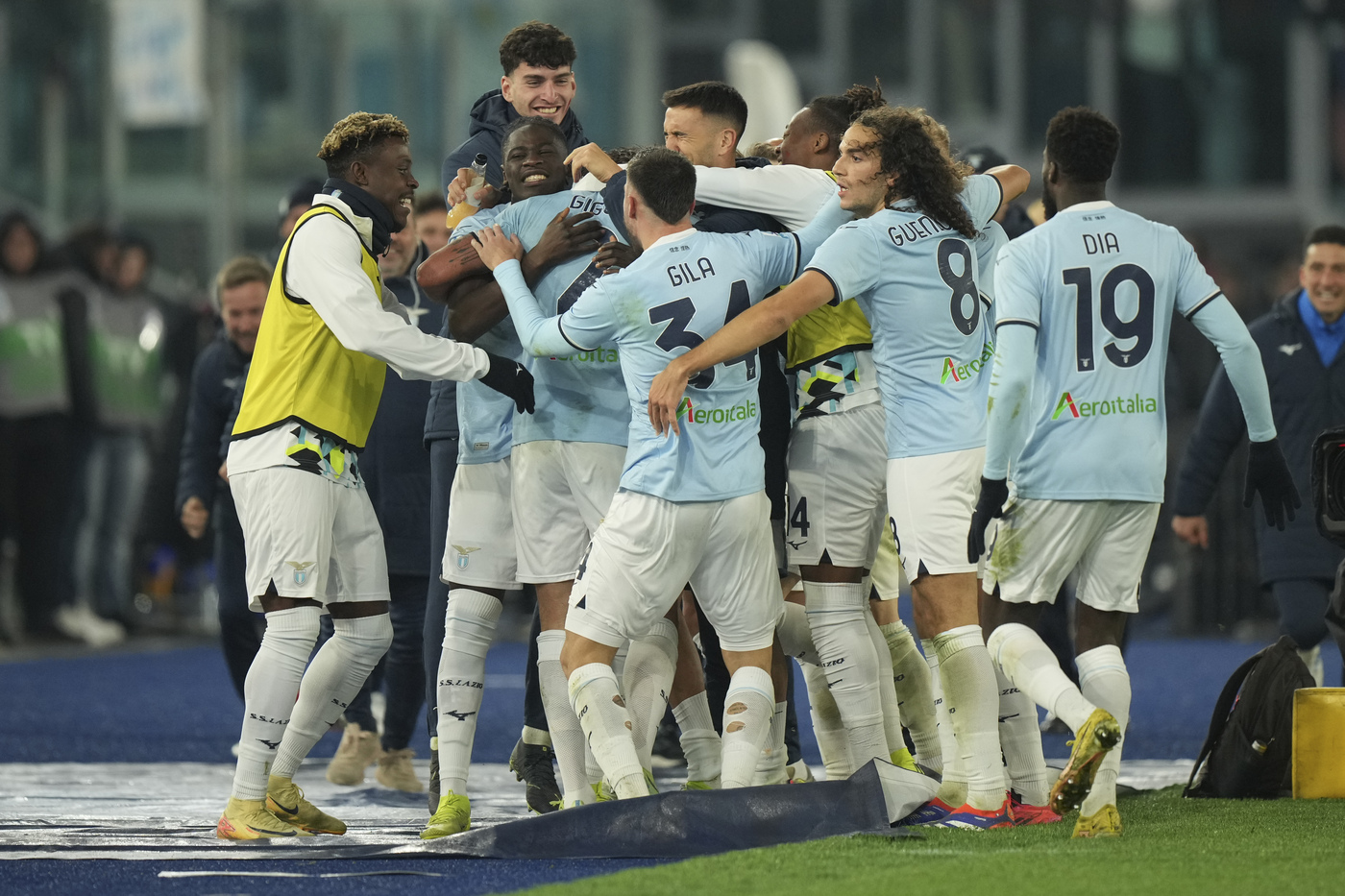 I giocatori della Lazio