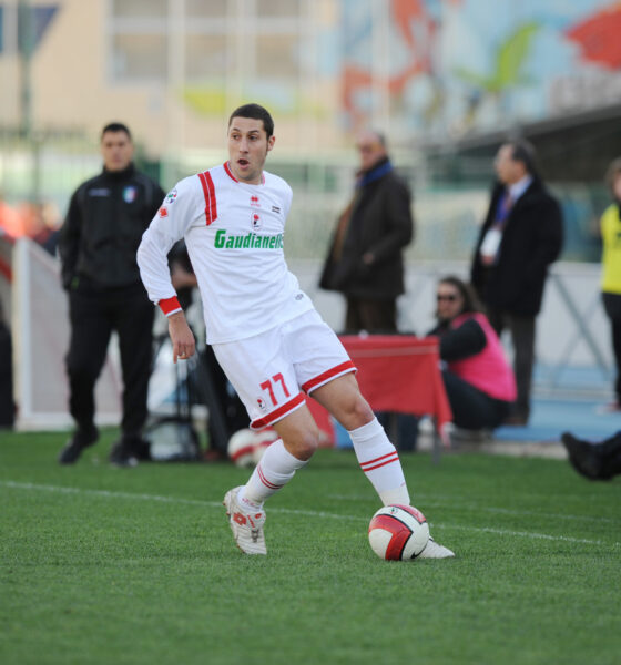 Bonanni in campo da calciatore