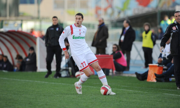 Bonanni in campo da calciatore