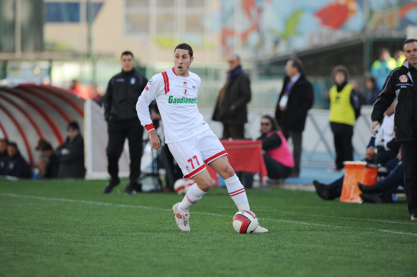 Bonanni in campo da calciatore