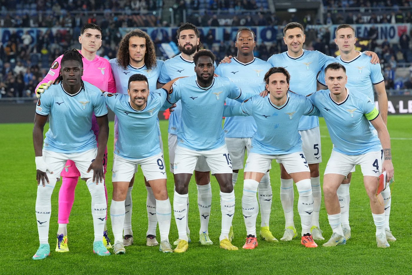 La Lazio in campo contro il Ludogorets