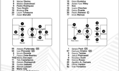 Formazioni ufficiali Lazio-Ludogorets