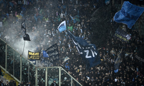 Tifosi della Lazio in trasferta