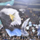 Tifosi della Lazio allo Stadio Olimpico