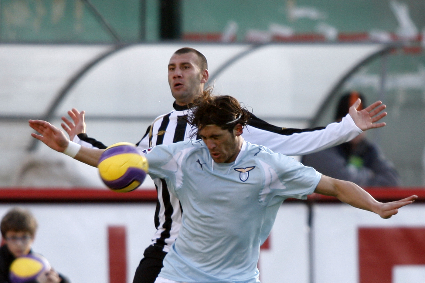 Stendardo in azione ai tempi della Lazio.