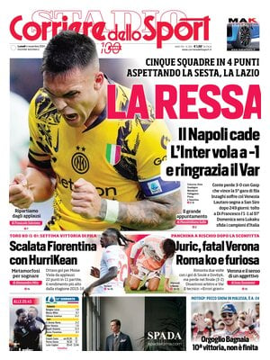 Prima pagina Corriere dello Sport (5 novembre 2024)