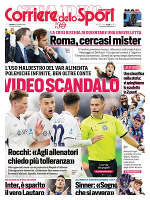 Prima pagina Corriere dello Sport (12 novembre 2024)