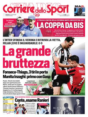 Prima pagina Corriere dello Sport (24 novembre 2024)