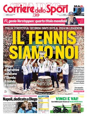 Prima pagina Corriere dello Sport (25 novembre 2024)