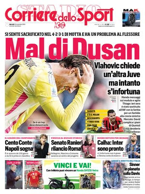 Prima pagina Corriere dello Sport (19 novembre 2024)