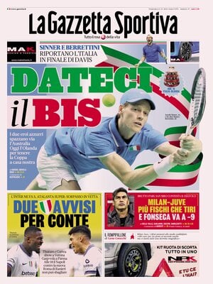 Prima pagina La Gazzetta dello Sport (24 novembre 2024)