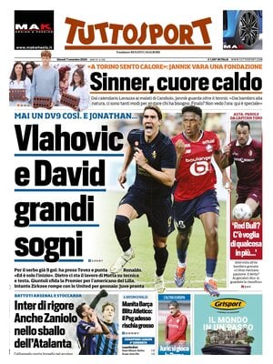 Prima pagina Tuttosport (7 novembre 2024)