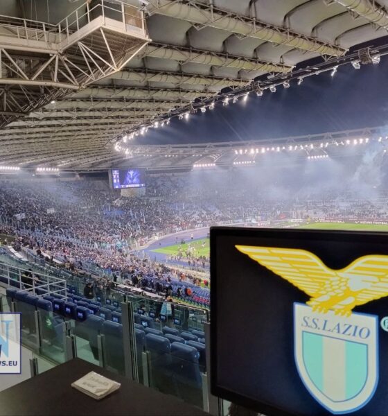 Lo Stadio Olimpico pronto per Lazio-Atalanta