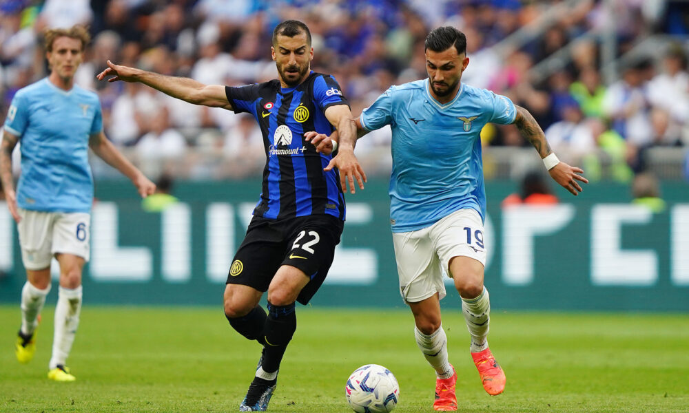 Lazio e Inter in campo al Meazza