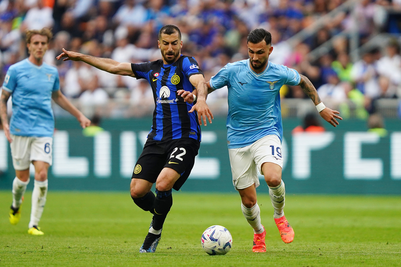 Lazio e Inter in campo al Meazza