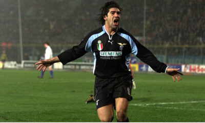 Marcelo Salas esulta ai tempi della Lazio